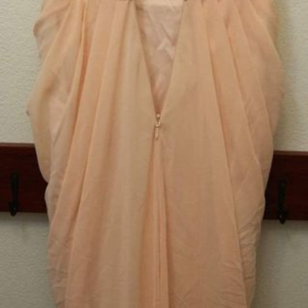 Bariano Australia peachy beige evening gown - Picture 2 of 5